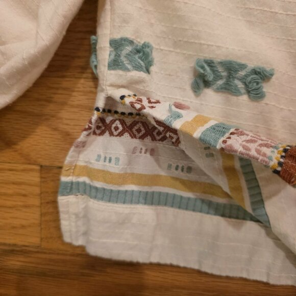 Lou & Grey for Loft Ivory Embroidered Tunic Top XS - Picture 4 of 5